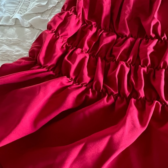 Shein Ruffled Trim Ruched Top - Picture 5 of 8